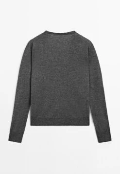 Massimo Dutti LONG SLEEVES WITH V-NECK - Jumper - Grey -Massimo Dutti Shop e59ebaeb4fda4fc19537dd4cbde3692a