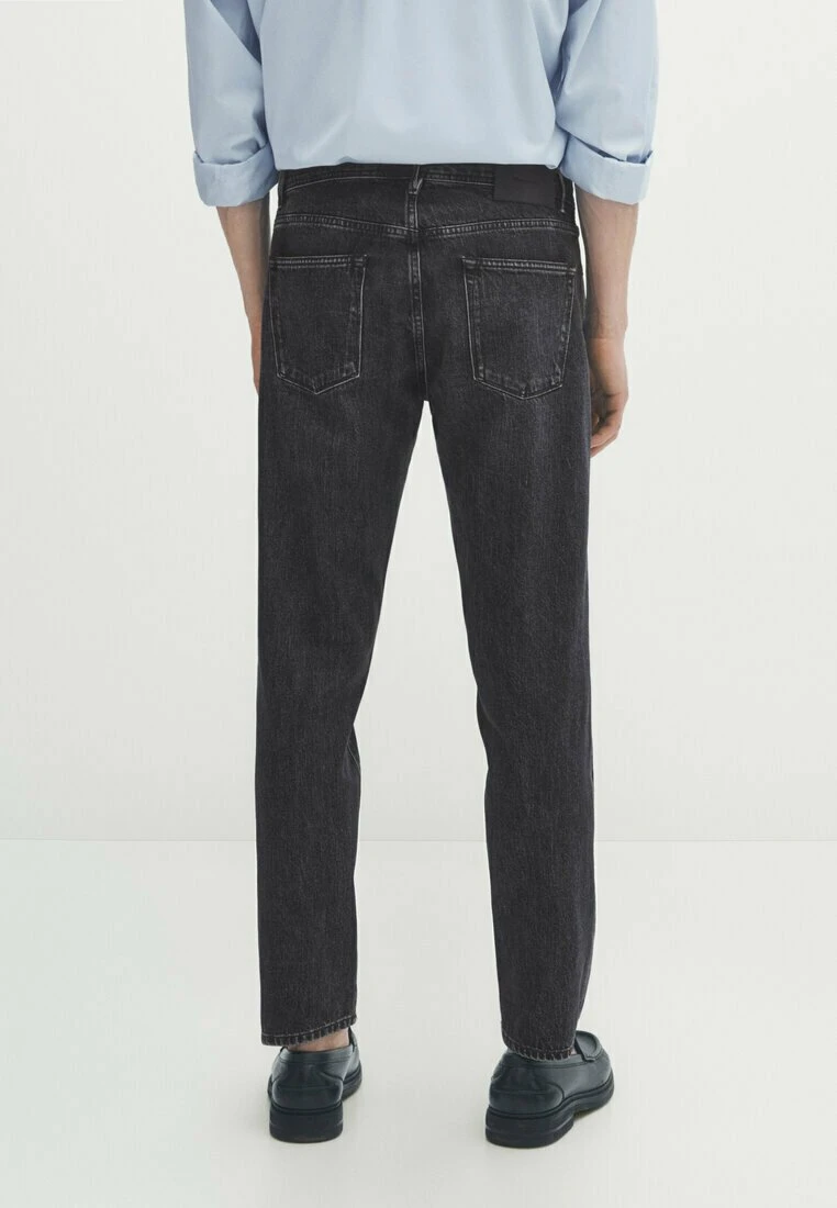Massimo Dutti Tapered Fit Selvedge - Jeans Tapered Fit - Grey Denim 5 Massimo Dutti Tapered Fit Selvedge - Jeans Tapered Fit - Grey Denim - Image 3