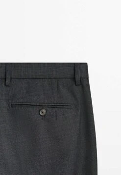 Massimo Dutti Check Super - Chinos - Grey -Massimo Dutti Shop e5bc850d523f46feb50b30bb2ce307bd