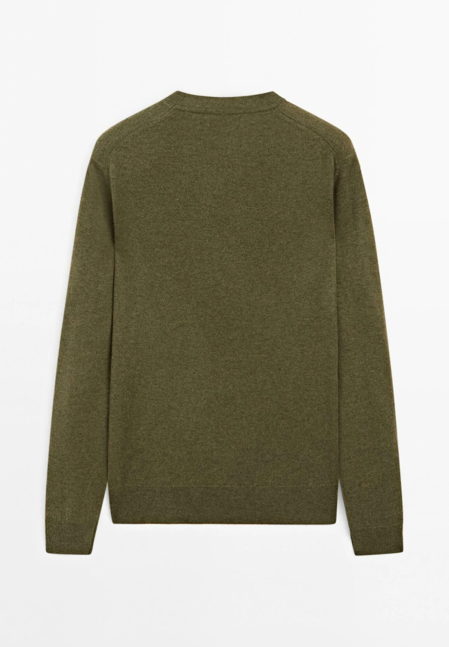 Massimo Dutti CREW NECK LONG SLEEVE - Jumper - Dark Green 7 Massimo Dutti CREW NECK LONG SLEEVE - Jumper - Dark Green - Image 5