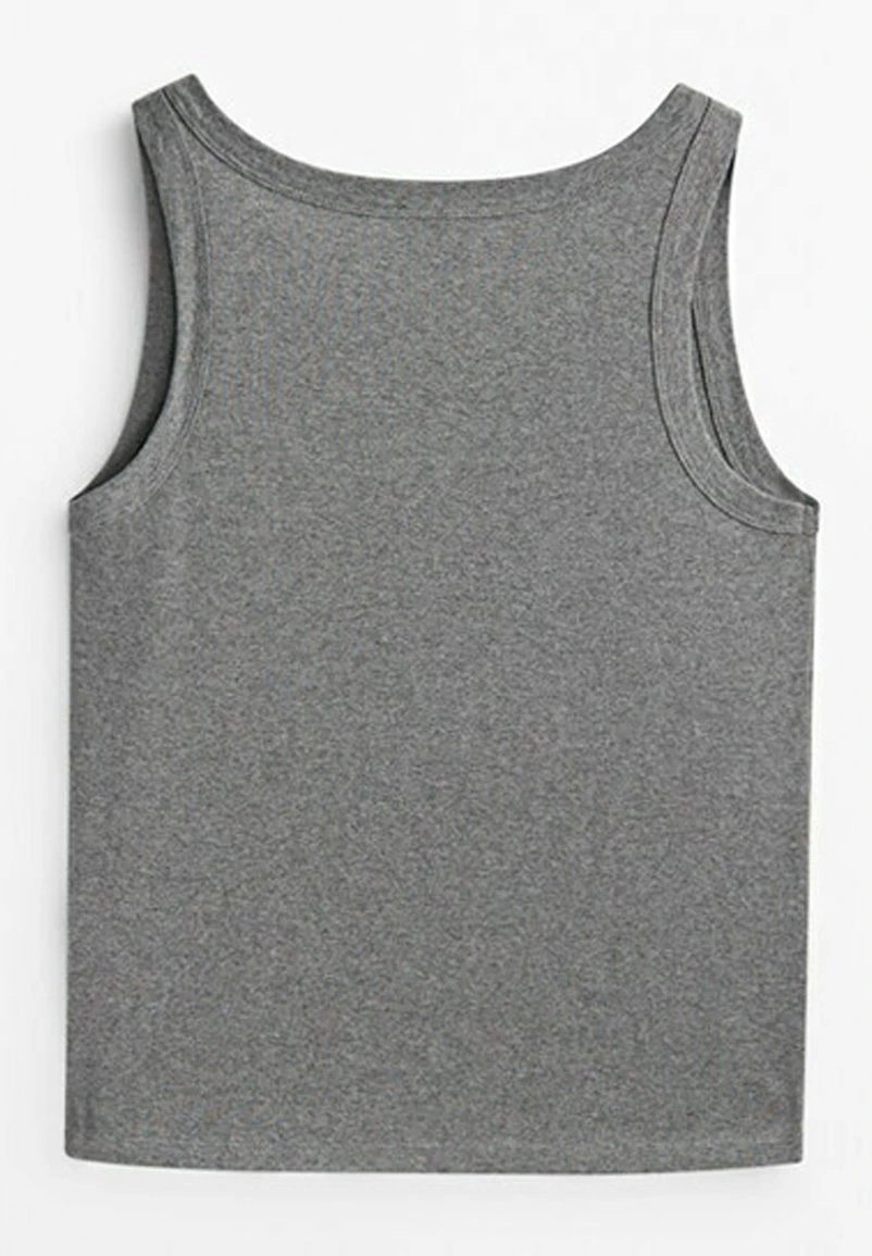 Massimo Dutti Tank - Top - Light Grey 5 Massimo Dutti Tank - Top - Light Grey - Image 3