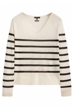 Massimo Dutti V-Neck Extra - Jumper - Beige