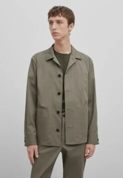 Massimo Dutti Studio - Overshirt With Pockets - Summer Jacket - Khaki