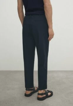 Massimo Dutti False Plain Dyed- Chinos - Dark Blue -Massimo Dutti Shop e5ffdfb18a374516bc66e73b0b6ff0f7