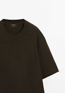 Massimo Dutti OVERSIZE SHORT SLEEVE WITH CREW NECK - Jumper - Mottled Dark Brown 17 Massimo Dutti OVERSIZE SHORT SLEEVE WITH CREW NECK - Jumper - Mottled Dark Brown -Massimo Dutti Shop e637ea82a4294a2090200a3abc6a8cbe