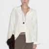 Massimo Dutti FLOWING LIGHTWEIGHT - Button-down Blouse - Beige -Massimo Dutti Shop e6b7229ce35045529fa6321156655845