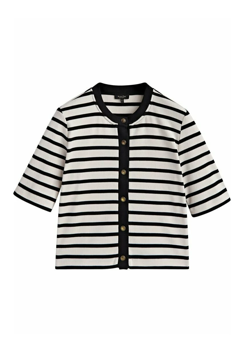 Massimo Dutti Striped With Buttons - Cardigan 7 Massimo Dutti Striped With Buttons - Cardigan - Image 5