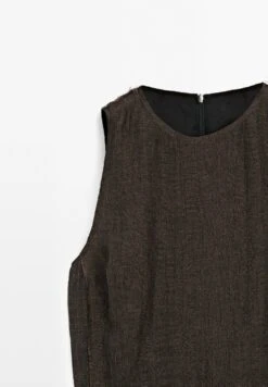 Massimo Dutti MIDI WITH FRAYED TRIMS - Maxi Dress - Mottled Dark Brown -Massimo Dutti Shop e6ddade65b824af19518d06fd0907ee9