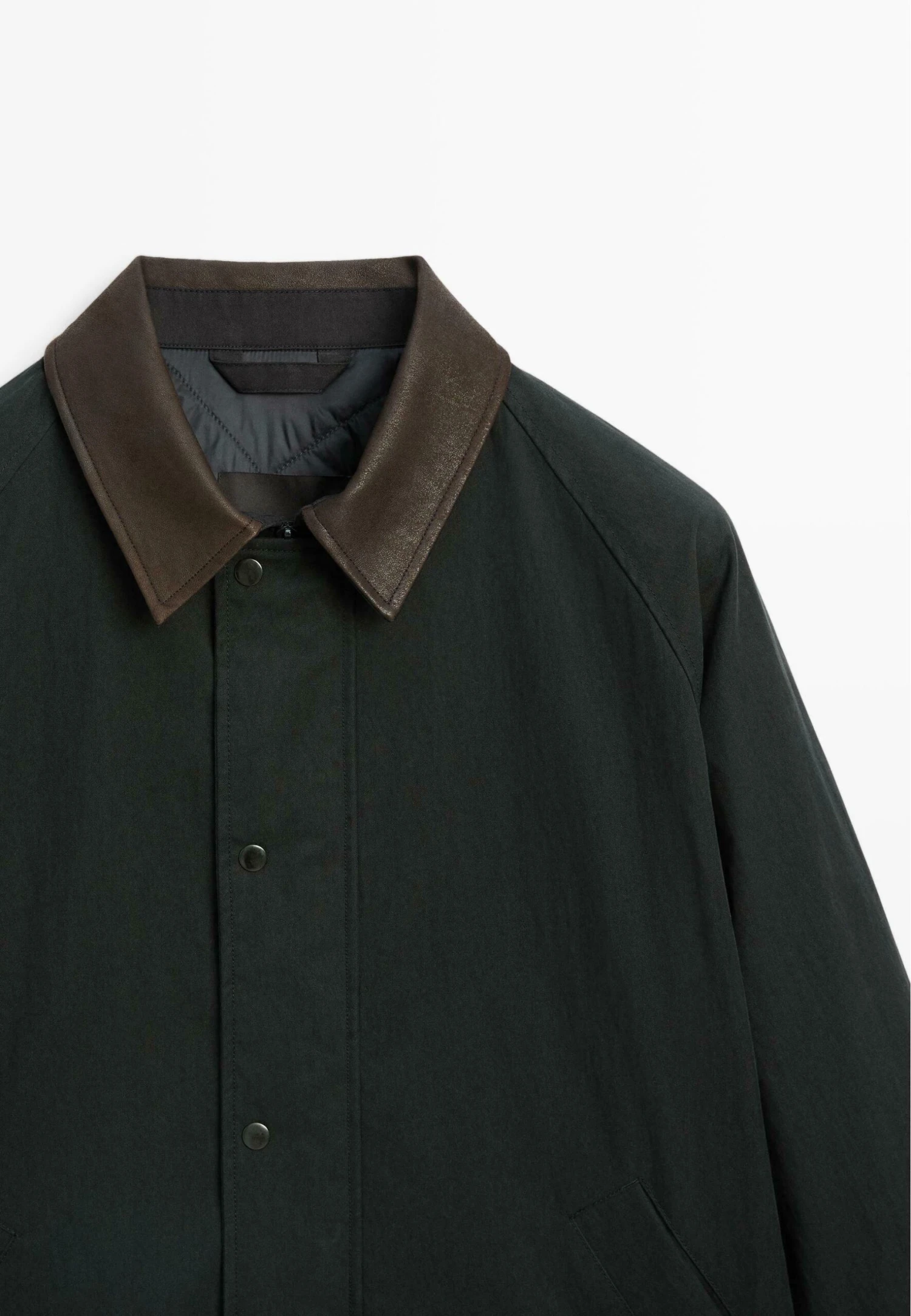 Massimo Dutti CONTRAST COLLAR WITH BUTTONS - Light Jacket - Dark Blue 10 Massimo Dutti CONTRAST COLLAR WITH BUTTONS - Light Jacket - Dark Blue - Image 8