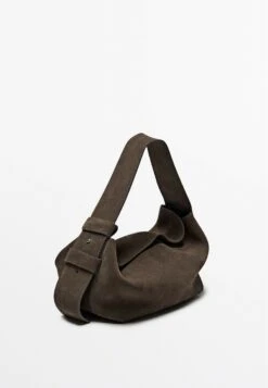 Massimo Dutti SPLIT SHOULDER - Handbag - Mottled Brown -Massimo Dutti Shop e6f285a8bfa0424c8d1fde579b89fa36