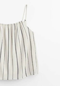 Massimo Dutti Striped Flowing Strappy- Top - Beige -Massimo Dutti Shop e6f455ed4f994625868b9641cb4beb2c