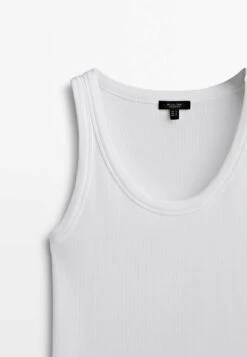Massimo Dutti SleevelessBlend - Top - White 26 Massimo Dutti SleevelessBlend - Top - White -Massimo Dutti Shop e7055267a8924e25bc346baef750e38a