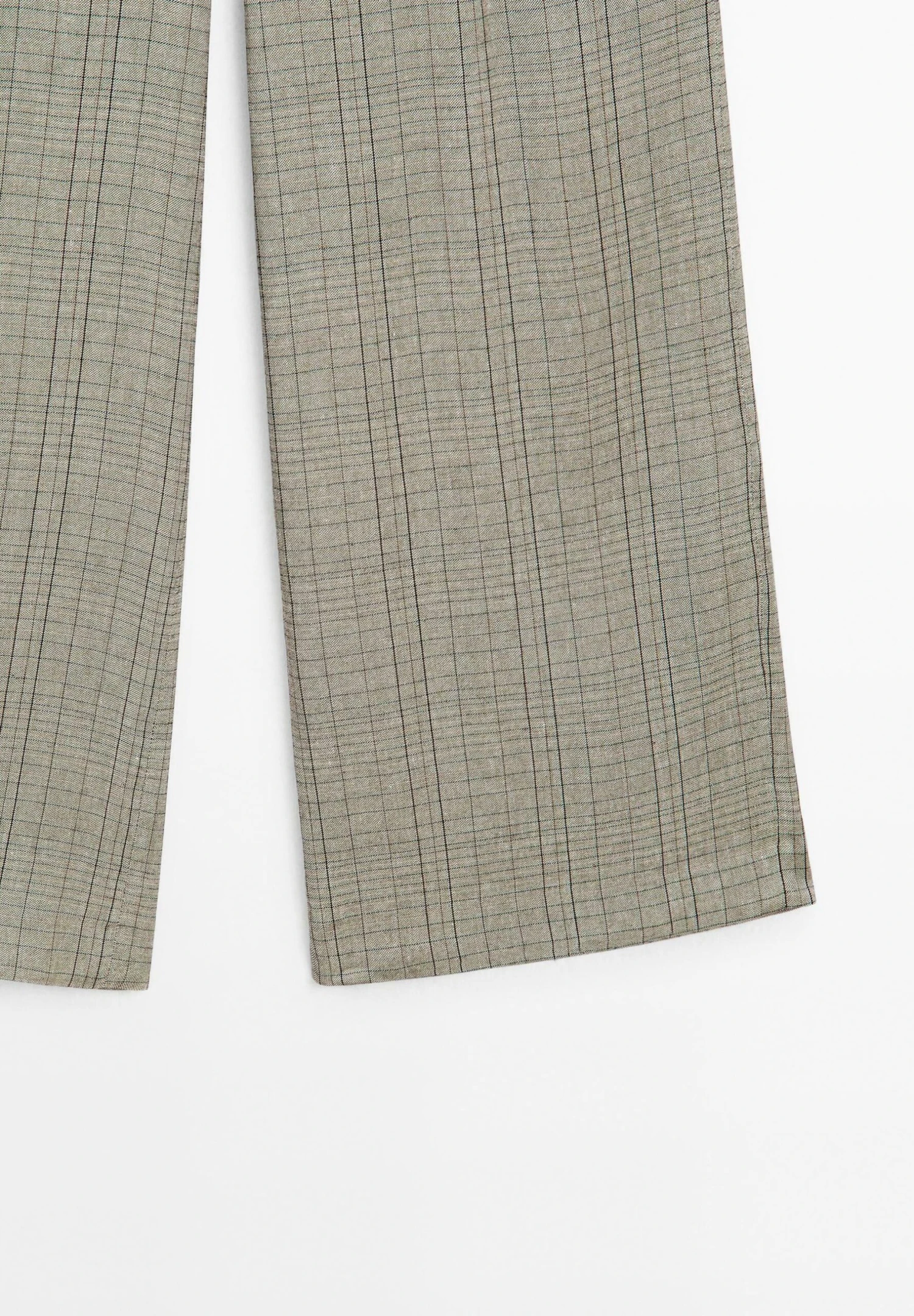 Massimo Dutti CHECK PRINT - Trousers - Beige 10 Massimo Dutti CHECK PRINT - Trousers - Beige - Image 8