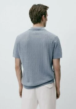 Massimo Dutti Polo Shirt - Blue 12 Massimo Dutti Polo Shirt - Blue -Massimo Dutti Shop e7078eee1eb24f48889fd5c1dd2f2eab