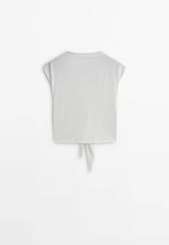 Massimo Dutti With Front Knot- Print T-Shirt - White 17 Massimo Dutti With Front Knot- Print T-Shirt - White -Massimo Dutti Shop e73ca3f86ad342b0b222e1b23c5fa50d