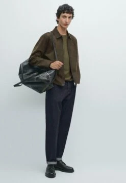 Massimo Dutti Leather Jacket - Mottled Dark Green 12 Massimo Dutti Leather Jacket - Mottled Dark Green -Massimo Dutti Shop e76f8bd6d64e46009d7cd85de0c74283