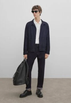 Massimo Dutti Studio-Selvedge- Denim Jacket - Blue