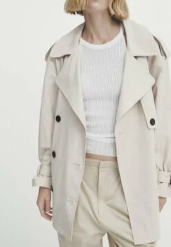 Massimo Dutti Belted - Trenchcoat - Beige