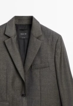 Massimo Dutti BUTTONED LAPEL COLLAR - Blazer - Brown -Massimo Dutti Shop e7fe1af7c6354e66b5f3970ad7e9f1b4