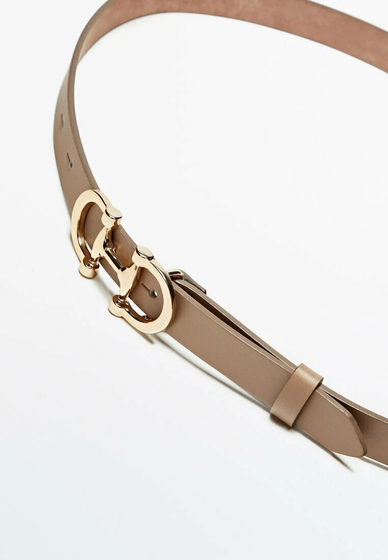 Massimo Dutti With Double Buckle - Belt - Sand 4 Massimo Dutti With Double Buckle - Belt - Sand - Image 2