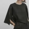 Massimo Dutti Studio With Opening At The Sleeve - Blouse - Black -Massimo Dutti Shop e84bec2424e24921ab45baf669a527aa