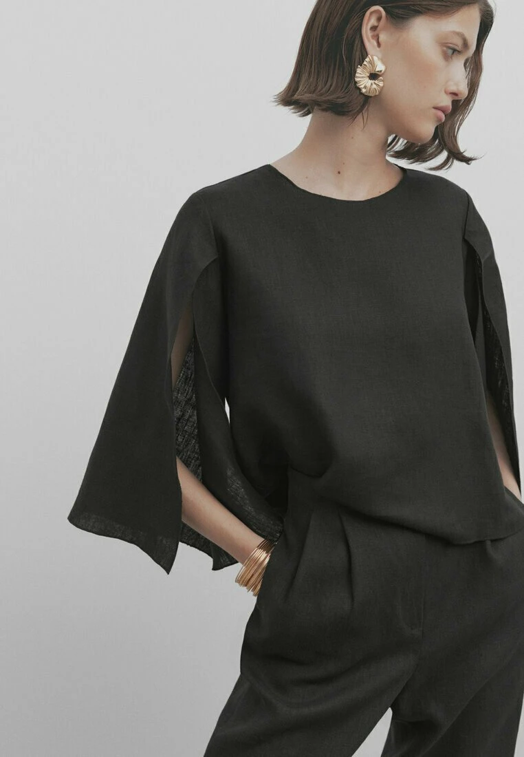 Massimo Dutti Studio With Opening At The Sleeve - Blouse - Black 3 Massimo Dutti Studio With Opening At The Sleeve - Blouse - Black