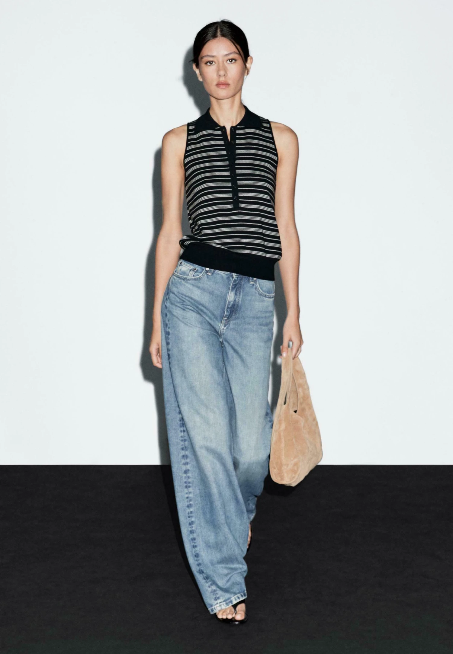 Massimo Dutti STRIPED - Polo Shirt - Dark Blue 6 Massimo Dutti STRIPED - Polo Shirt - Dark Blue - Image 4