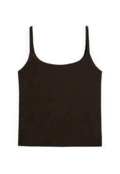 Massimo Dutti FLOWING ROUND NECK WITH STRAPS - Top - Dark Brown -Massimo Dutti Shop e899d5da3a5143f69d581a17e285965d