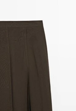 Massimo Dutti A-line Skirt - Dark Brown -Massimo Dutti Shop e8b4c8d80c3a4d8da8b6c75913de072a
