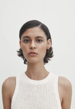 Massimo Dutti Sleeveless Textured Midi - Jumper Dress -Massimo Dutti Shop e8b6974631eb4258ba5e260710ff4191