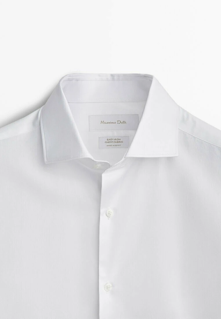 Massimo Dutti With Double Cuffs- Formal Shirt - White 9 Massimo Dutti With Double Cuffs- Formal Shirt - White - Image 7