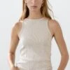 Massimo Dutti RIBBED HALTER - Basic T-shirt - Beige 2 Massimo Dutti RIBBED HALTER - Basic T-shirt - Beige -Massimo Dutti Shop e8d64c89354e45d98d16d4ab883813ec