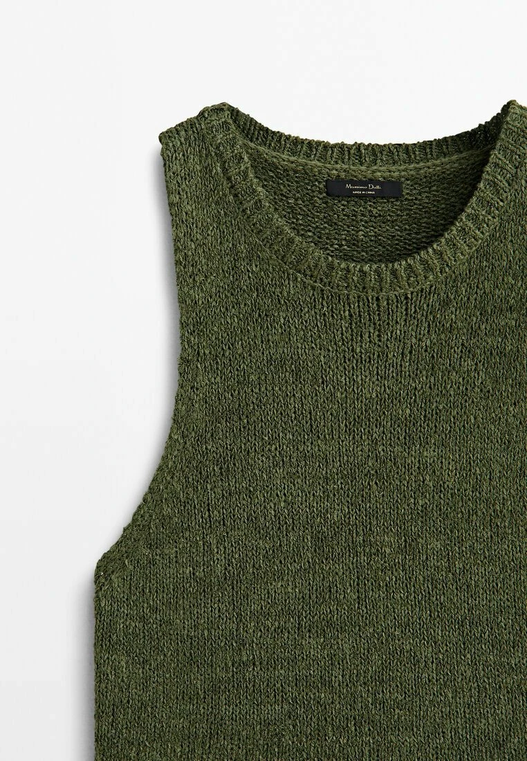 Massimo Dutti Textured Blend - Top - Green 6 Massimo Dutti Textured Blend - Top - Green - Image 4