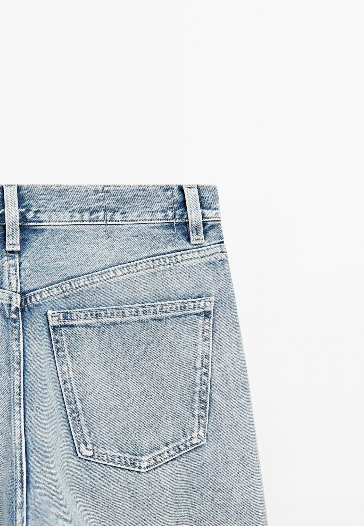 Massimo Dutti HIGH-WAIST STRAIGHT-LEG - Straight Leg Jeans - Light Blue 9 Massimo Dutti HIGH-WAIST STRAIGHT-LEG - Straight Leg Jeans - Light Blue - Image 7