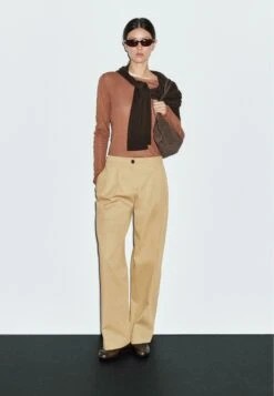 Massimo Dutti WIDE-LEG WITH DARTED DETAIL - Trousers - Camel -Massimo Dutti Shop e914b4b3c5384c4f8218eb8a69381e16