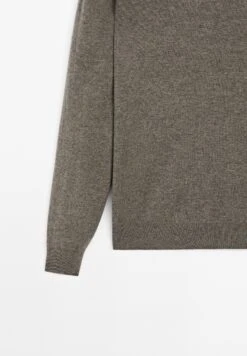 Massimo Dutti CREW NECK LONG SLEEVE - Jumper - Khaki -Massimo Dutti Shop e93a1a02726e4ecd972ae311b827ff83