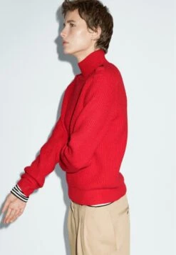 Massimo Dutti HIGH NECK WITH SHOULDER DETAIL - Jumper - Red -Massimo Dutti Shop e93a652d479045199eae20dc4b69d27b