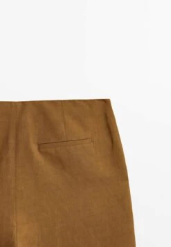 Massimo Dutti Straight With Double Dart Detail - Trousers - Camel -Massimo Dutti Shop e944c8fb21a54cd7813092f98facc0f1