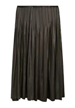 Massimo Dutti PINTUCK MIDI WITH WAXED FINISH - Pleated Skirt - Mottled Dark Green -Massimo Dutti Shop e978d5b1729b4369ad5bbf8c77a1908e