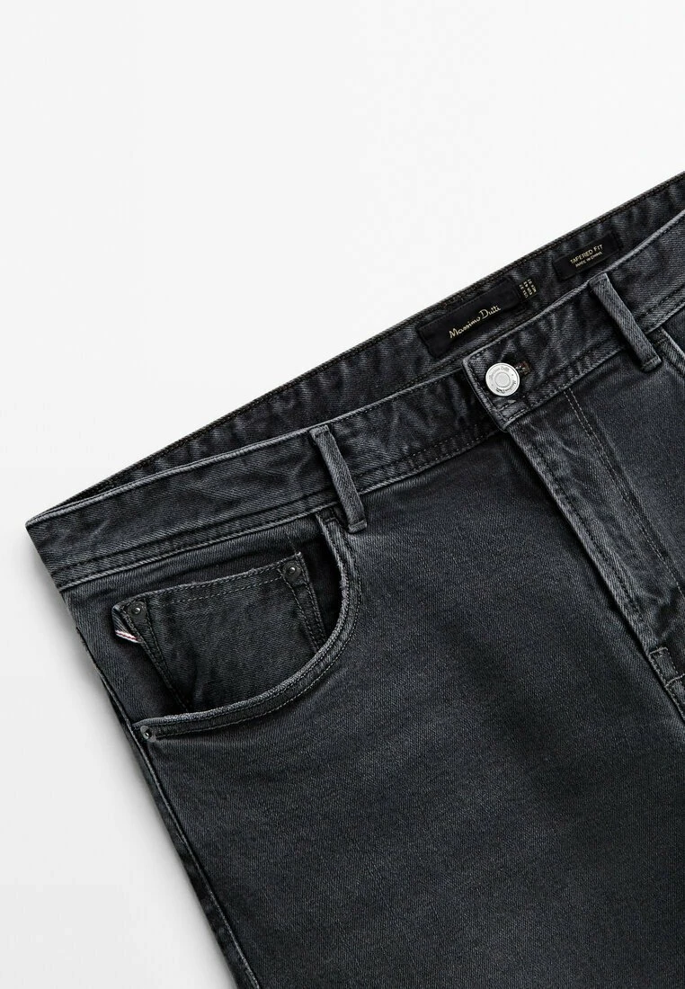 Massimo Dutti Tapered Fit Selvedge - Jeans Tapered Fit - Grey Denim 11 Massimo Dutti Tapered Fit Selvedge - Jeans Tapered Fit - Grey Denim - Image 9