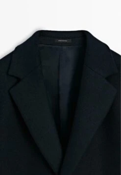 Massimo Dutti LONG WITH LAPEL COLLAR - Classic Coat - Dark Blue 20 Massimo Dutti LONG WITH LAPEL COLLAR - Classic Coat - Dark Blue -Massimo Dutti Shop e983b83e73864ce69d6e718ed6829d57