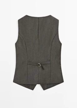 Massimo Dutti PINSTRIPE - Waistcoat - Brown -Massimo Dutti Shop e98e49d438204c7596652a2612c9f3a2