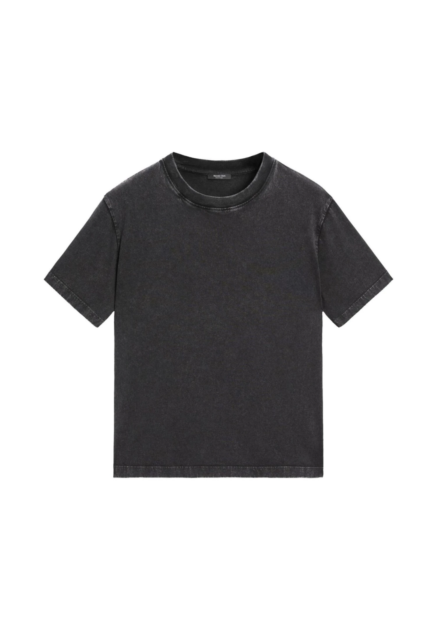 Massimo Dutti Basic T-shirt - Mottled Light Grey 8 Massimo Dutti Basic T-shirt - Mottled Light Grey - Image 6