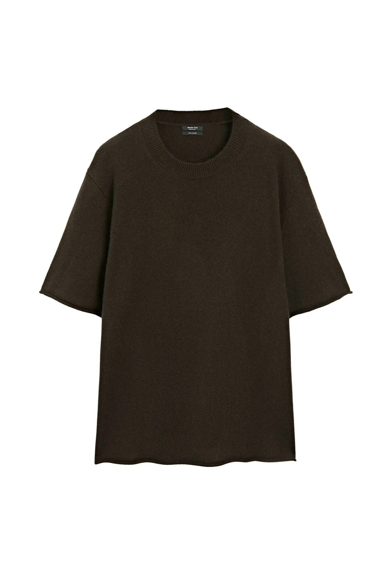 Massimo Dutti OVERSIZE SHORT SLEEVE WITH CREW NECK - Jumper - Mottled Dark Brown 7 Massimo Dutti OVERSIZE SHORT SLEEVE WITH CREW NECK - Jumper - Mottled Dark Brown - Image 5