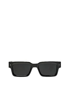 Massimo Dutti RECTANGULAR - Sunglasses - Black
