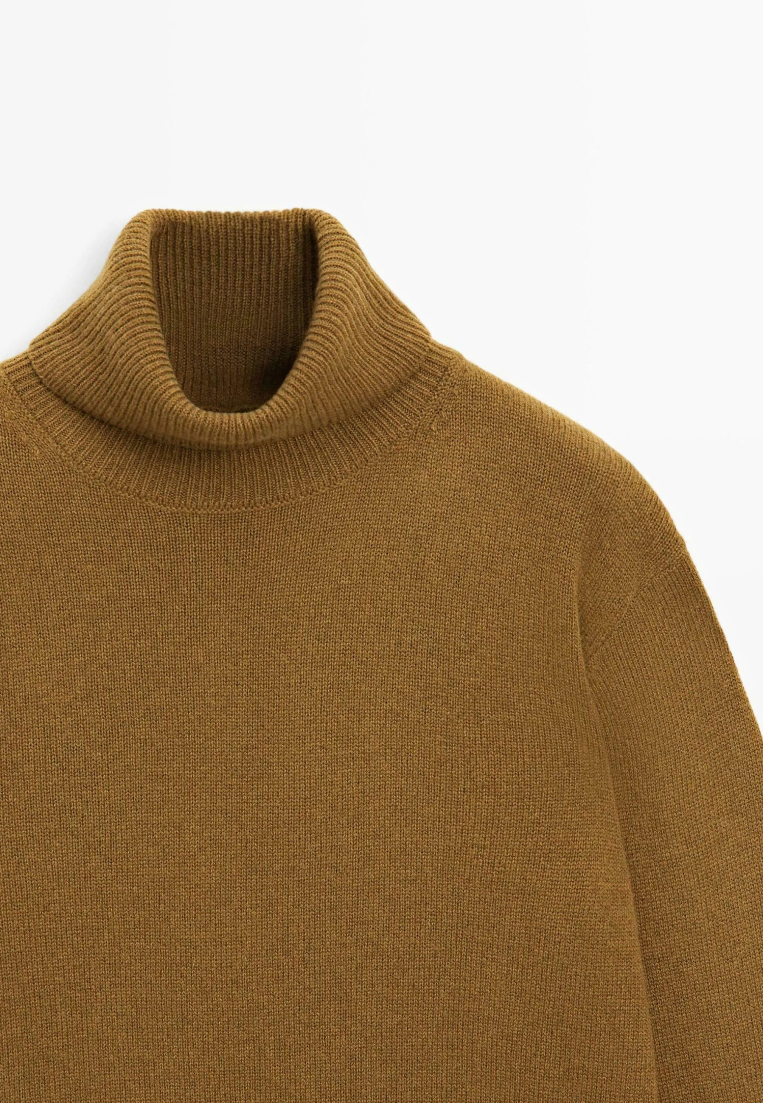 Massimo Dutti HIGH NECK SWEATER - Jumper - Green 8 Massimo Dutti HIGH NECK SWEATER - Jumper - Green - Image 6