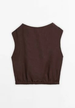 Massimo Dutti GARMENT WITH ELASTICATED HEM - Blouse - Mottled Bordeaux -Massimo Dutti Shop ea3ce78ae8f74ffcb8b0a099b42d3c0d