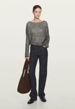 Massimo Dutti HIGH-WAIST - Straight Leg Jeans - Black -Massimo Dutti Shop ea4b9cca0a314ef49609aa96f25c159c