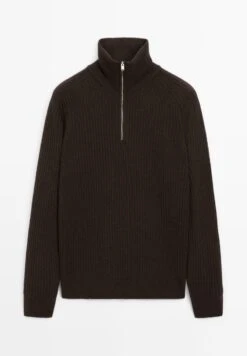 Massimo Dutti MOCK NECK SWEATER - Jumper - Bordeaux -Massimo Dutti Shop ea4ca9ec7c0643b5bb6abf02ffda3cc3