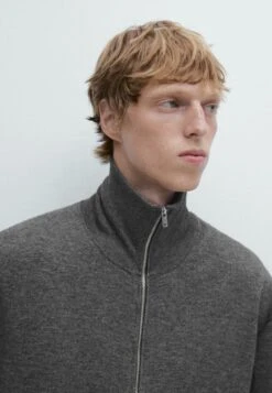 Massimo Dutti ZIP-UP - Cardigan - Grey -Massimo Dutti Shop ea654d9549ff4188bcb67b7c997865f5